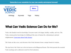 'popularvedicscience.com' screenshot