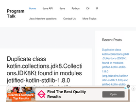 'programtalk.com' screenshot