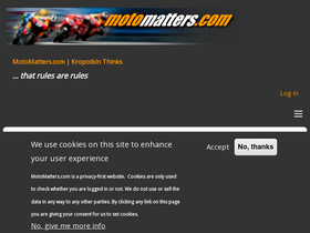 'motomatters.com' screenshot