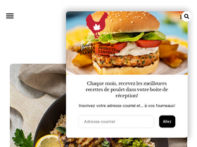 'poulet.ca' screenshot
