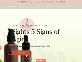 'truebotanicals.com' screenshot