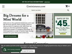 'miniatures.com' screenshot