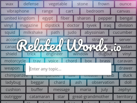 'relatedwords.io' screenshot