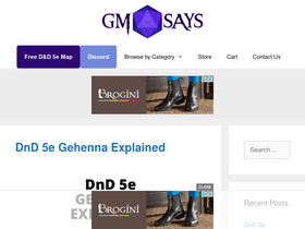 'thegmsays.com' screenshot