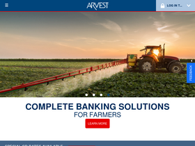 'arvest.com' screenshot