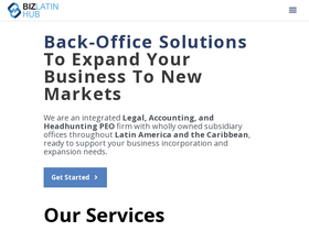 'bizlatinhub.com' screenshot