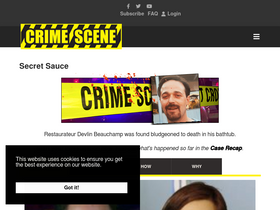 'crimescene.com' screenshot