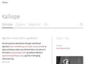 'kalliope.org' screenshot