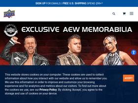 'upperdeckstore.com' screenshot