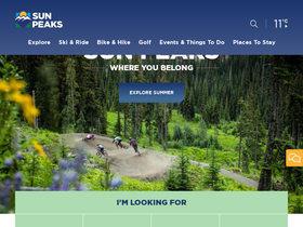 'sunpeaksresort.com' screenshot