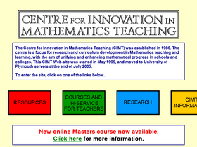 'cimt.org.uk' screenshot