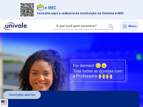 'univale.br' screenshot