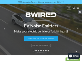 8wired.net.au homepage screenshot