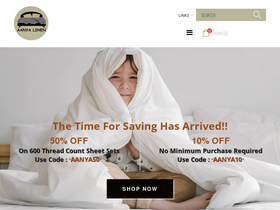 'aanyalinen.com' screenshot