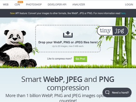 'tinyjpg.com' screenshot