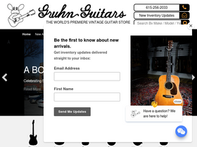 'guitars.com' screenshot