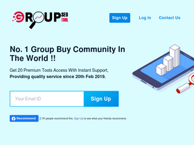 'groupseotool.com' screenshot