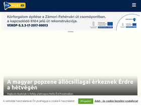 'erdmost.hu' screenshot