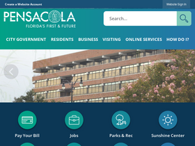 'cityofpensacola.com' screenshot