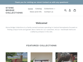 stonebridgecollections.com homepage screenshot