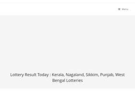 'keralalotteryresultz.in' screenshot