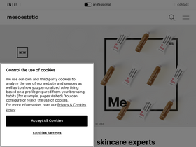 'mesoestetic.com' screenshot