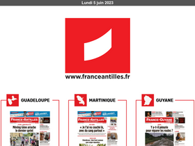 'franceantilles.fr' screenshot