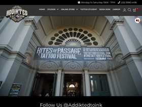 addiktedtoinktattoo.com homepage screenshot