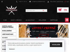 'chladnezbrane.eu' screenshot