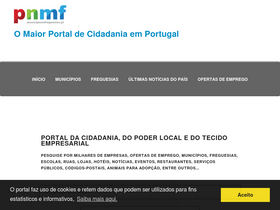 'municipiosefreguesias.pt' screenshot