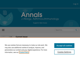 'annallergy.org' screenshot