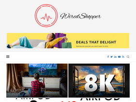 'thewiredshopper.com' screenshot