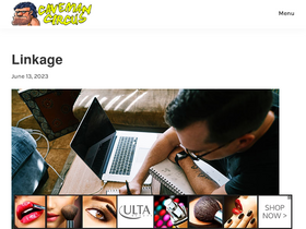 'cavemancircus.com' screenshot
