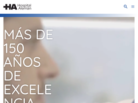 'hospitalaleman.com' screenshot
