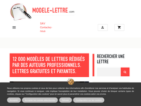 'modele-lettre.com' screenshot