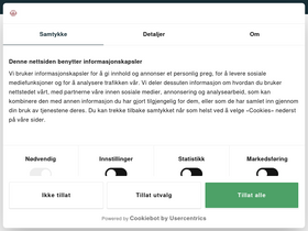 'lampehuset.no' screenshot