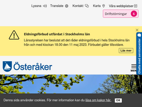 'osteraker.se' screenshot
