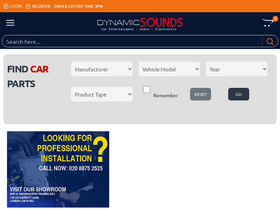 'dynamicsounds.co.uk' screenshot