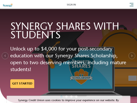'synergycu.ca' screenshot