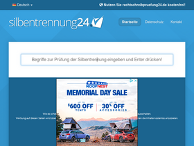 'silbentrennung24.de' screenshot