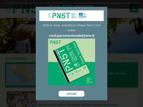 'parconazionale5terre.it' screenshot