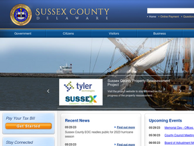 'sussexcountyde.gov' screenshot