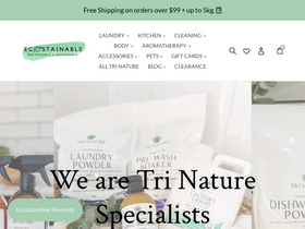 Ecostainable homepage screenshot