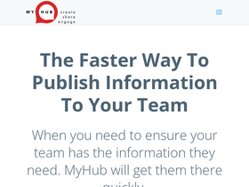 'myhubintranet.com' screenshot