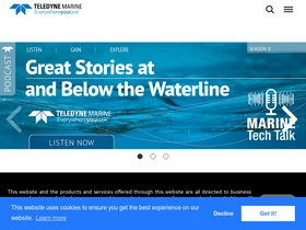 'teledynemarine.com' screenshot