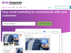 'verticalresponse.com' screenshot