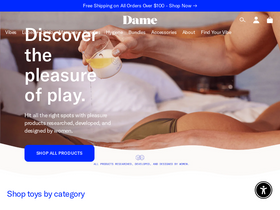 'dame.com' screenshot