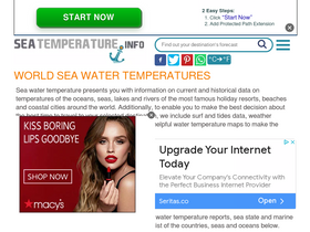 'seatemperature.info' screenshot