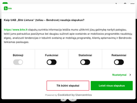 'bite.lt' screenshot