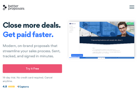 'betterproposals.io' screenshot